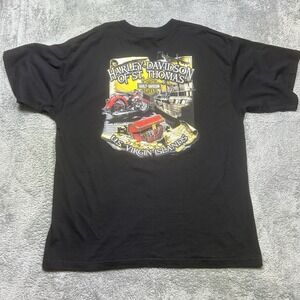 Harley Davidson St. Thomas‎ U.S. Virgin Islands Graphic Shirt Men's 3XL Black